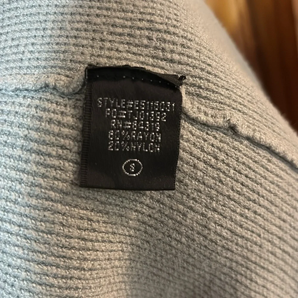 Cyrus Light Green Open-Front Cardigan - Size Small - Picture 4 of 5